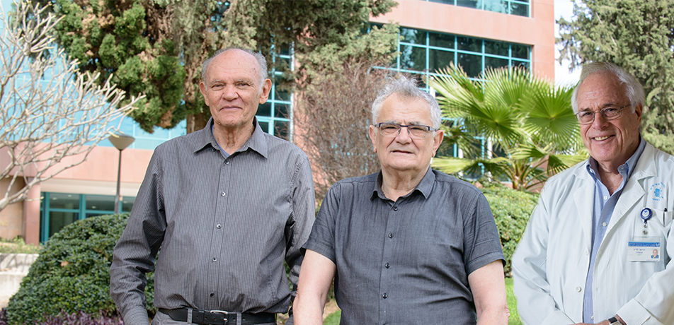 Leslie Leiserowitz教授(左)、Meir Lahav教授和Zelig Eshhar教授