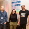 从左到右:Yaniv Ziv博士;以色列友协的Yael Goren-Wegman;伊泰·赫尔曼，又名。“猎人”