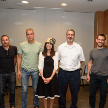 左至右：伊多·阿米特教授、埃兰·西格尔教授、内奥米·埃塞斯教授、大卫·坦纳教授、诺姆·巴尔教授和约纳坦·卡泽内伦博根教授。