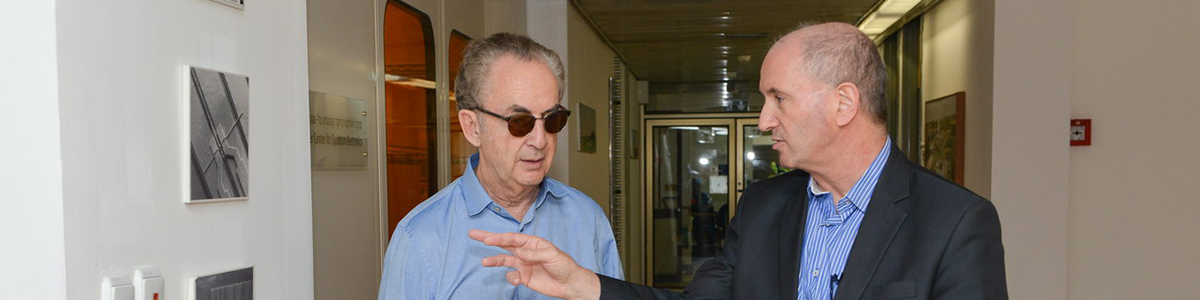 Gerry Schwartz与魏茨曼科学研究所总统，Daniel Zajfman教授，2016年5月